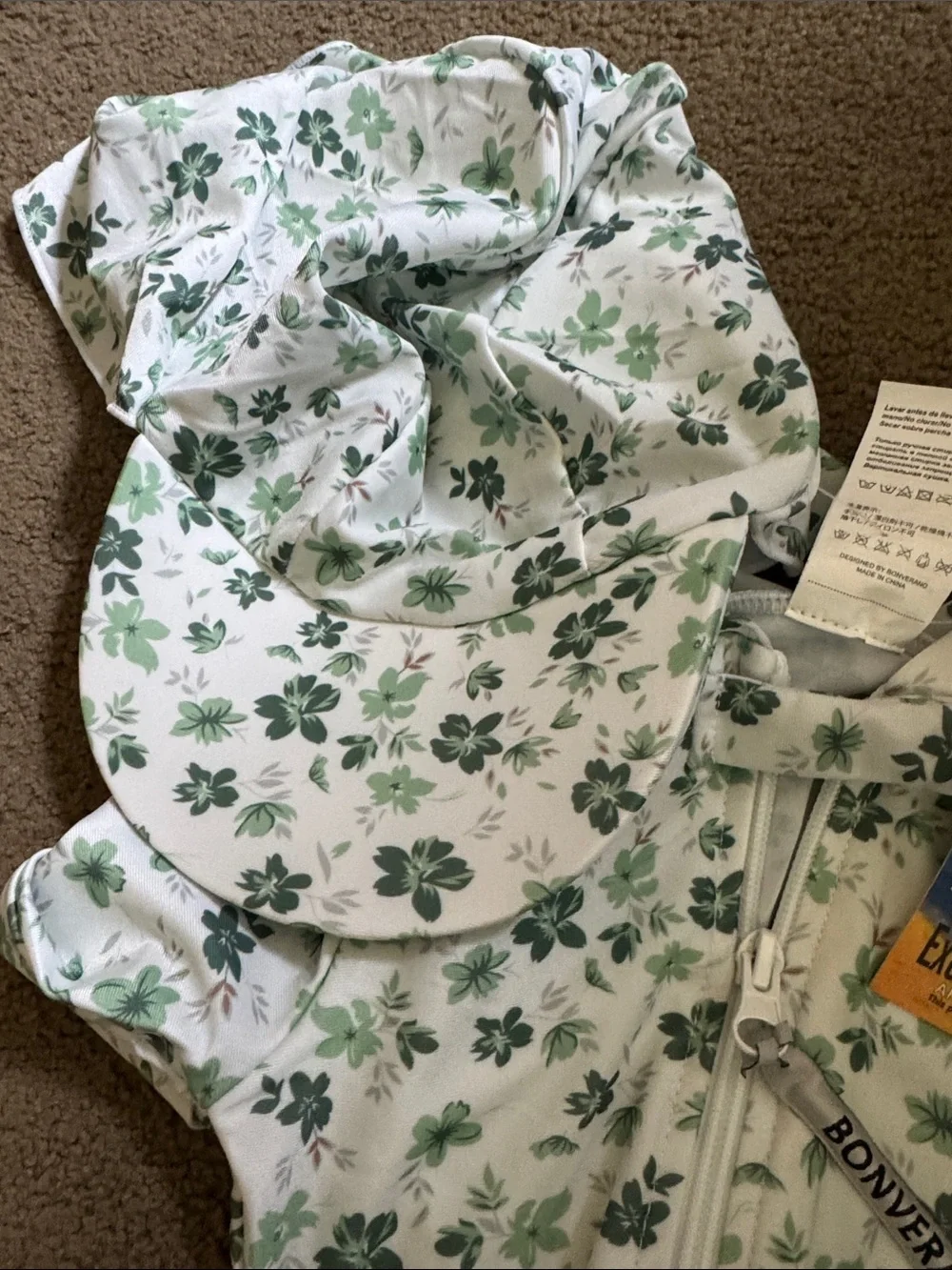 BONVERANO Baby Toddler Two Pieces Swimsuit UPF 50+ Sun Protection